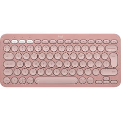 Tastatura Logitech Pebble Keys 2 K380s, Wireless/Bluetooth, Tonal Rose