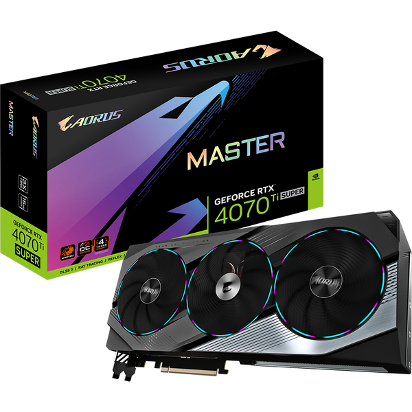 Placa video Gigabyte AORUS GeForce RTX 4070 Ti SUPER MASTER 16GB GDDR6X 256 Bit DLSS 3.0