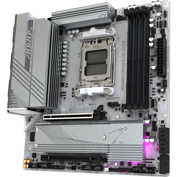 Placa de baza Gigabyte B650M AORUS ELITE AX ICE Socket AM5