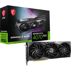 GeForce RTX 4070 SUPER GAMING X SLIM 12GB GDDR6X 192 Bit DLSS 3.0