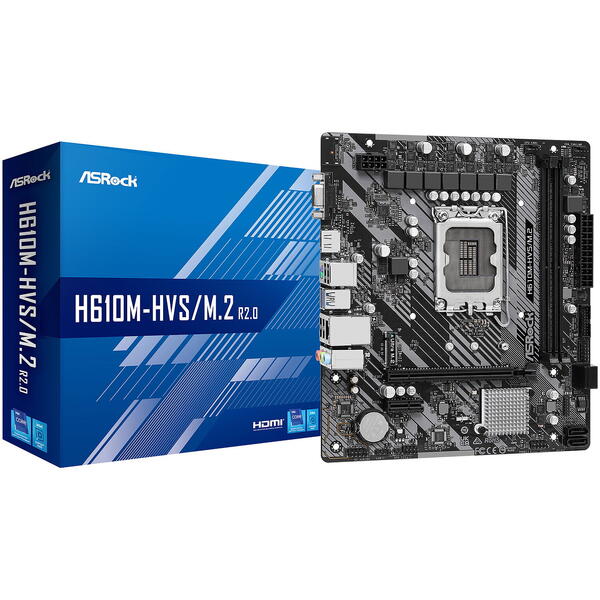 Placa de baza ASRock H610M-HVS/M.2 R2.0 Socket 1700