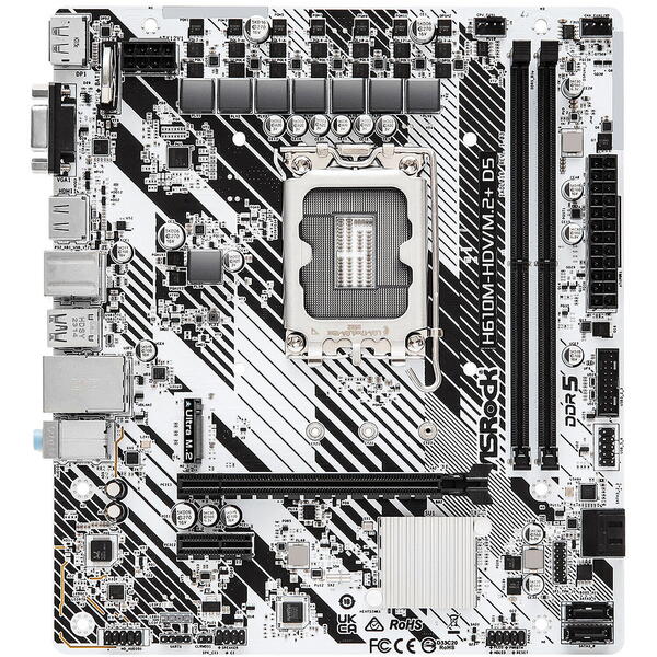 Placa de baza ASRock H610M-HDV/M.2+ D5 Socket 1700