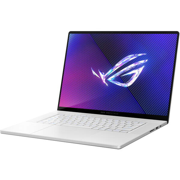 Laptop Asus ROG Zephyrus G16 OLED GU605MY, 16 inch 2.5K 240Hz G-Sync, Intel Core Ultra 9 185H, 32GB DDR5X, 2TB SSD, GeForce RTX 4090 16GB, Platinum White