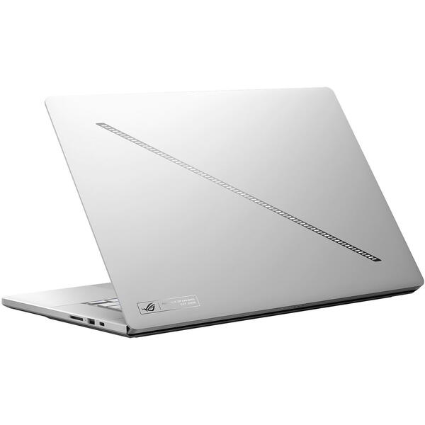 Laptop Asus ROG Zephyrus G16 OLED GU605MY, 16 inch 2.5K 240Hz G-Sync, Intel Core Ultra 9 185H, 32GB DDR5X, 2TB SSD, GeForce RTX 4090 16GB, Platinum White