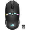 Mouse gaming Corsair Nightsabre Wireless, 26000 DPI, RGB, Negru