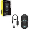 Mouse gaming Corsair Nightsabre Wireless, 26000 DPI, RGB, Negru