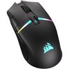 Mouse gaming Corsair Nightsabre Wireless, 26000 DPI, RGB, Negru