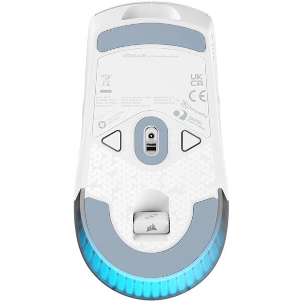 Mouse gaming Corsair M75 Lightweight RGB Wireless White