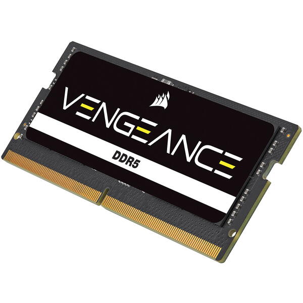 Memorie Notebook Corsair Vengeance 16GB, DDR5, 5200MHz, CL44, 1.1v