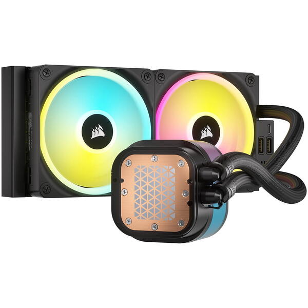 Cooler Corsair iCUE Link H100i LCD 240mm Black