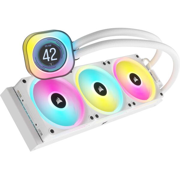 Cooler Corsair iCUE Link H150i RGB LCD White 360mm