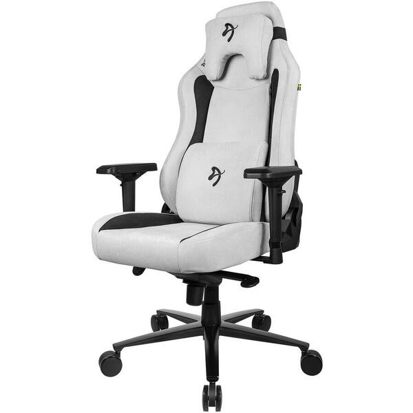 Scaun Gaming AROZZI Vernazza SuperSoft, Light Gray