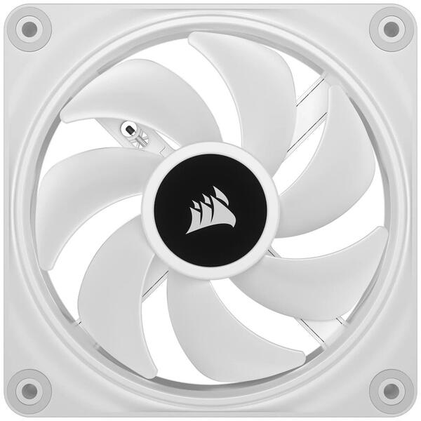 Ventilator PC Corsair iCUE Link QX120 RGB 120mm Starter Kit White Three Fan Pack