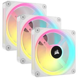 iCUE Link QX120 RGB 120mm Starter Kit White Three Fan Pack