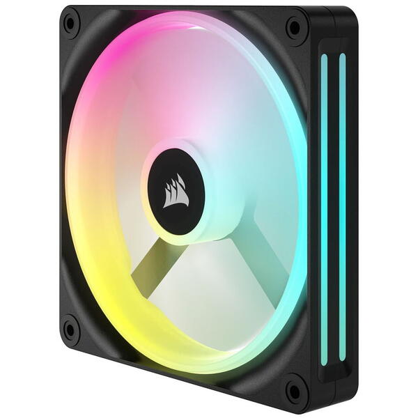 Ventilator PC Corsair iCUE LINK QX140 RGB 140mm Starter Kit Black Two Fan Pack