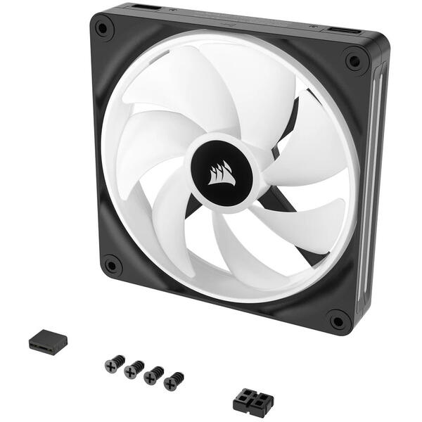 Ventilator PC Corsair iCUE LINK QX140 RGB 140mm Expansion Kit Black