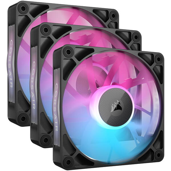 Ventilator PC Corsair iCUE LINK RX120 RGB 120mm Three Fan Pack