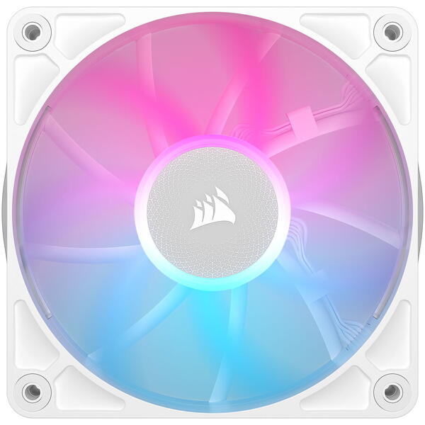 Ventilator PC Corsair iCUE LINK White RX120 RGB 120mm Three Fan Pack