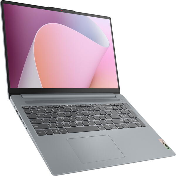 Laptop Lenovo IdeaPad Slim 3 15ABR8, 15.6 inch FHD IPS, AMD Ryzen 7 7730U, 16GB DDR4, 1TB SSD, Radeon, No OS, Arctic Grey