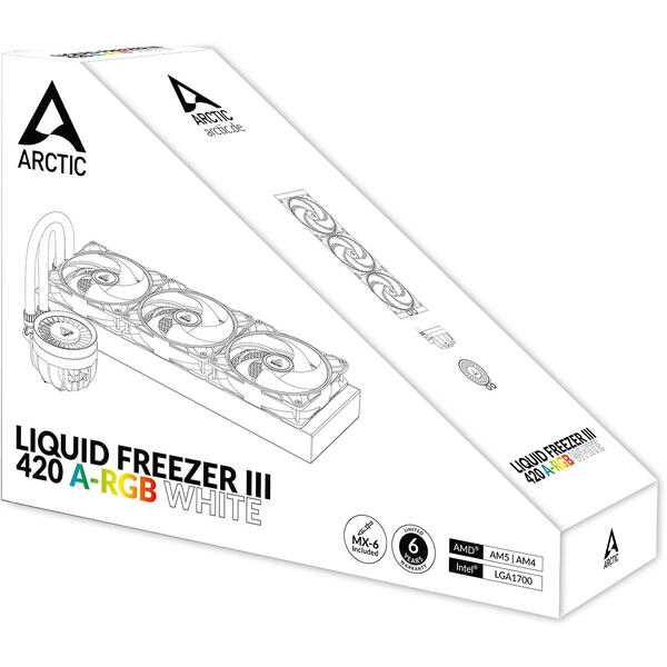 Cooler Arctic Liquid Freezer III 420 ARGB White