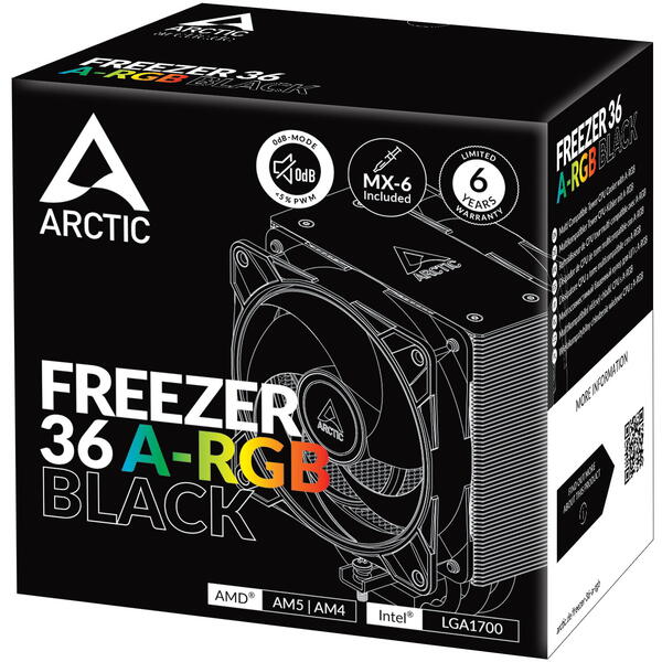 Cooler Arctic Freezer 36 ARGB Black