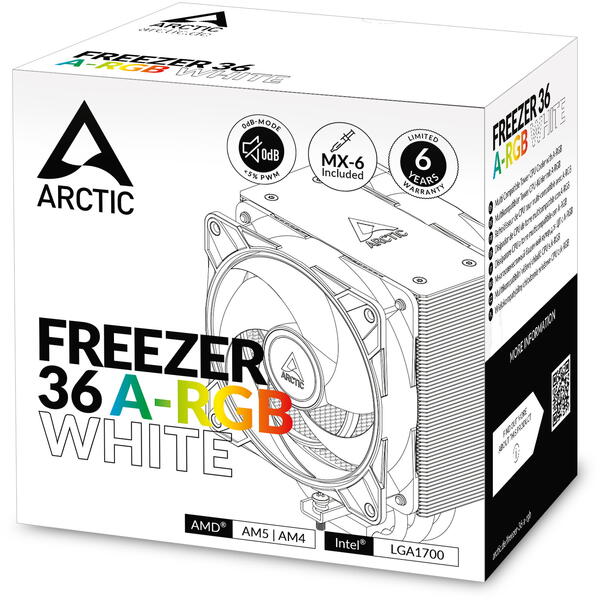 Cooler Arctic Freezer 36 ARGB White