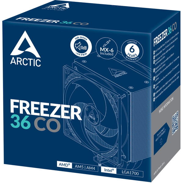 Cooler Arctic Freezer 36 CO Black