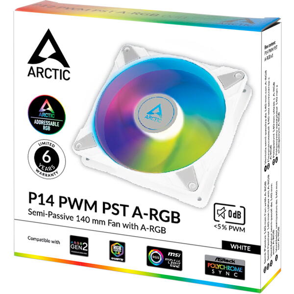 Ventilator PC Arctic P14 PWM PST A-RGB