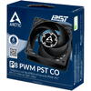 Ventilator PC Arctic P8 PWM PST CO, 80 mm, 200 - 3000 rpm, Continous Operation, Negru