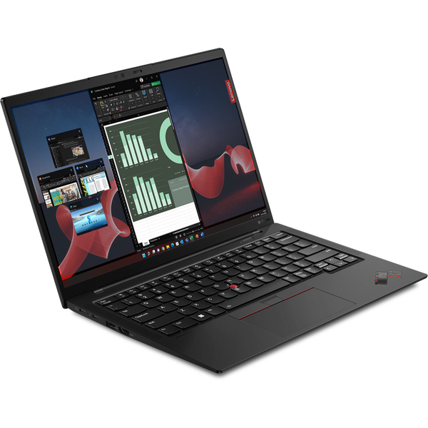 Laptop Lenovo ThinkPad X1 Carbon Gen 12, 14 inch 2.8K OLED 120Hz Touch, Intel Core Ultra 7 155U, 32GB LPDDR5X, 2TB SSD, Intel Graphics, Win 11 Pro, Black, Paint
