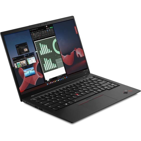 Laptop Lenovo ThinkPad X1 Carbon Gen 11, 14 inch 2.8K OLED, Intel Core i7-1355U, 32GB DDR5, 1TB SSD, Intel Iris Xe, Win 11 Pro, Deep Black, Weave