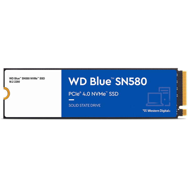 SSD WD Blue SN580 500GB PCI Express 4.0 x4 M.2 2280