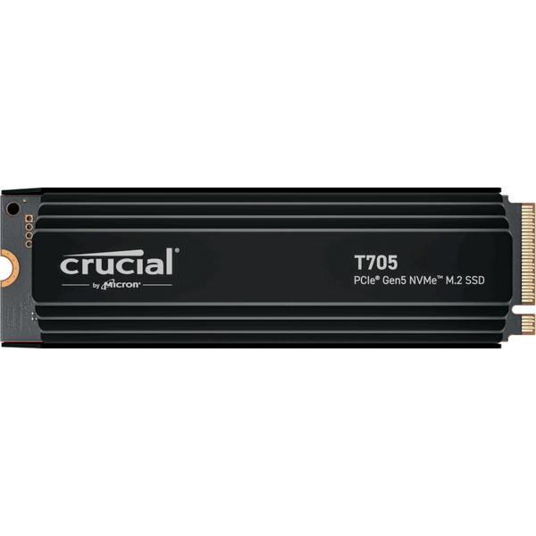 SSD Crucial T705 1TB PCI Express 5.0 x4 M.2 2280 Heatsink