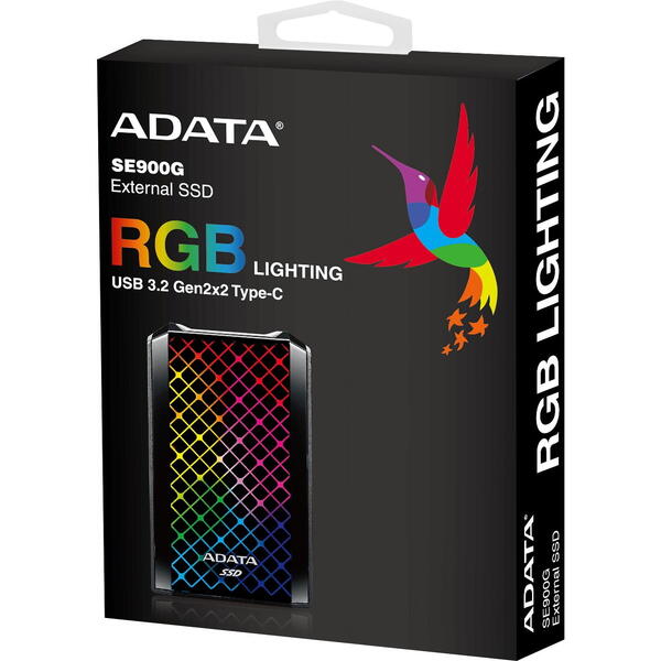 SSD A-DATA SE900G 512GB USB 3.2 tip C Black