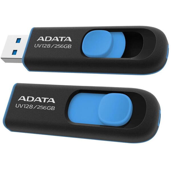 Memorie USB A-DATA UV128 256GB USB 3.2 negru/albastru