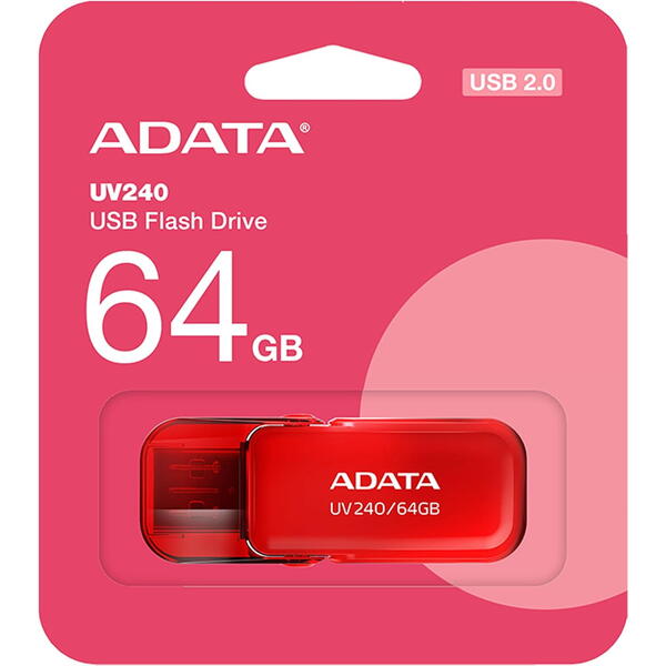 Memorie USB A-DATA UV240 64GB USB 2.0 Red