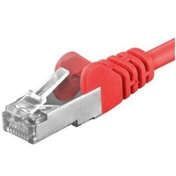 Patch Cord PremiumCord SFTP RJ45-RJ45 Cat.6a, 1.0m, Rosu