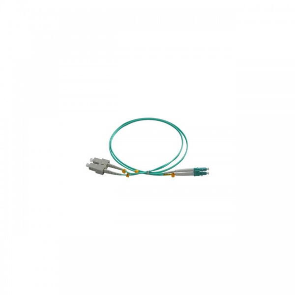 Patch Fibra Optica Patchcord FO SC/PC-LC/PC, MM OM3 50/125, manta LSZH 3.0mm, duplex 15m  EMTEX