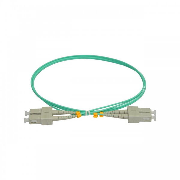 Patch Fibra Optica Patchcord FO SC/PC-SC/PC, MM OM3 50/125, manta LSZH 3.0mm, duplex 15m - Emtex