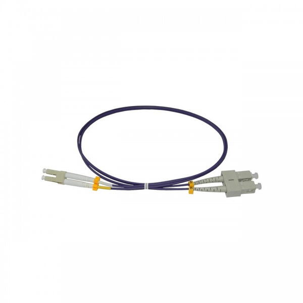 Patch Fibra Optica Patchcord FO SC/PC-LC/PC, MM OM4 50/125, manta LSZH 3.0mm, duplex 3m - Emtex