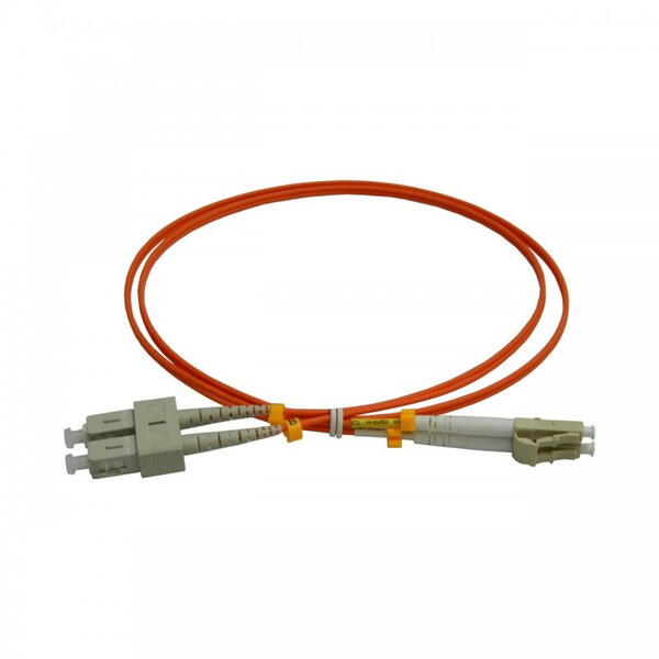 Patch Fibra Optica Patchcord FO SC/PC-LC/PC, MM OM2 50/125, manta LSZH 3.0mm, duplex 15m - Emtex