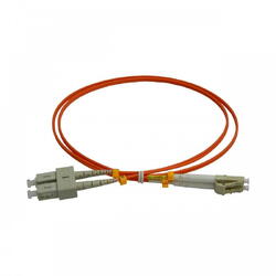 Patch Fibra Optica Patchcord FO SC/PC-LC/PC, MM OM2 50/125, manta LSZH 3.0mm, duplex 15m - Emtex