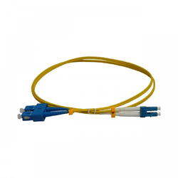 Patchcord FO SC/PC-LC/PC, SM OS2 9/125, manta LSZH 3.0mm, duplex 1m - Emtex