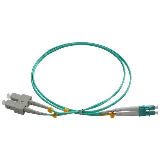 Patch Fibra Optica Patchcord FO SC/PC-LC/PC, MM OM3 50/125, manta LSZH 3.0mm, duplex 20m - Emtex