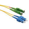 Patch Fibra Optica Patchcord FO E2000/APC-SC/PC, SM OS2 9/125, manta LSZH 3.0mm, duplex 2m - Emtex