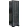 Cabinet Metalic Dateup 18U 600x800, montare pe podea, usa din sticla, panouri laterale detasabile si securizate, Negru