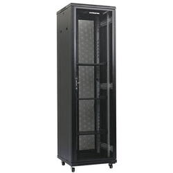 Cabinet Metalic Dateup 42U 800x1000, de podea, usa fata si spate perforate, panouri laterale detasabile si securizate, dezasamblat, Negru