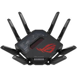 Router Wireless Asus Rog Rapture GT-BE98 Quad-band WiFi 7, 10 Gigabit, 5G Negru