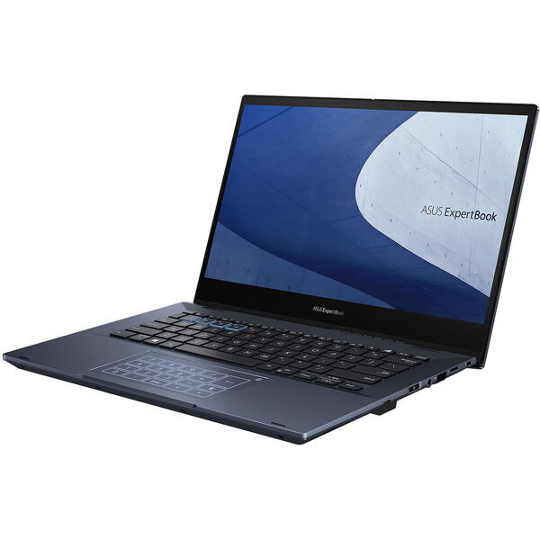 Laptop Asus ExpertBook B5 Flip B5402FBA, 14 inch FHD Touch, Intel Core i7-1260P, 24GB DDR5, 1TB SSD, Intel Iris Xe Graphics, Windows 11 Pro, Star Black
