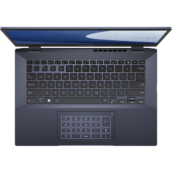 Laptop Asus ExpertBook B5 B5402CBA, 14 inch FHD, Intel Core i7-1260P, 16GB DDR5, 1TB SSD, Intel Iris Xe, Win 11 Pro, Star Black